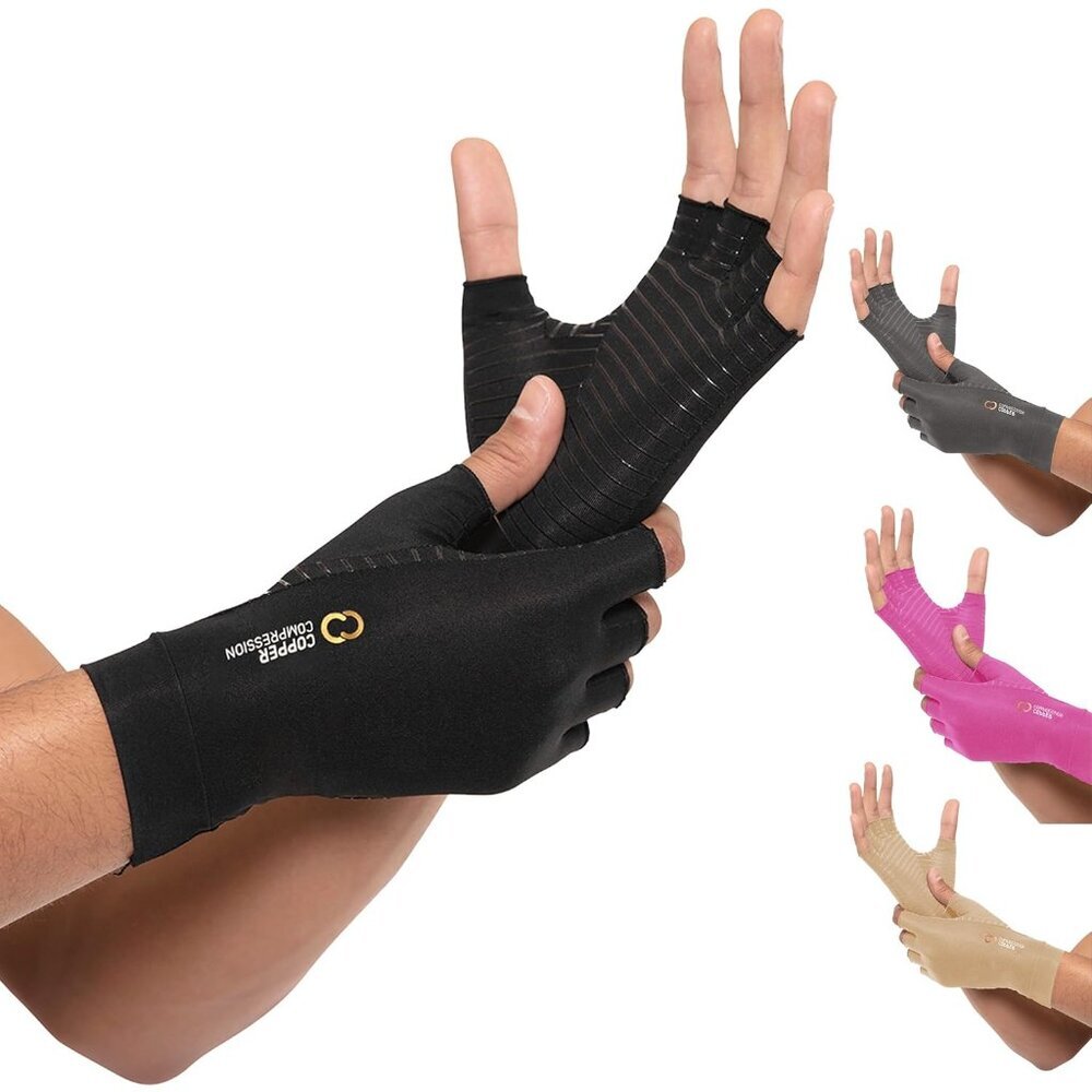 Arthritis Gloves | Fingerless Arthritis Carpal Tunnel Pain Relief Gloves For Men